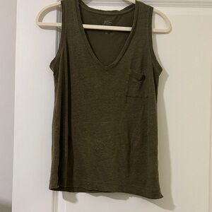 JCrew women’s linen tank XXS